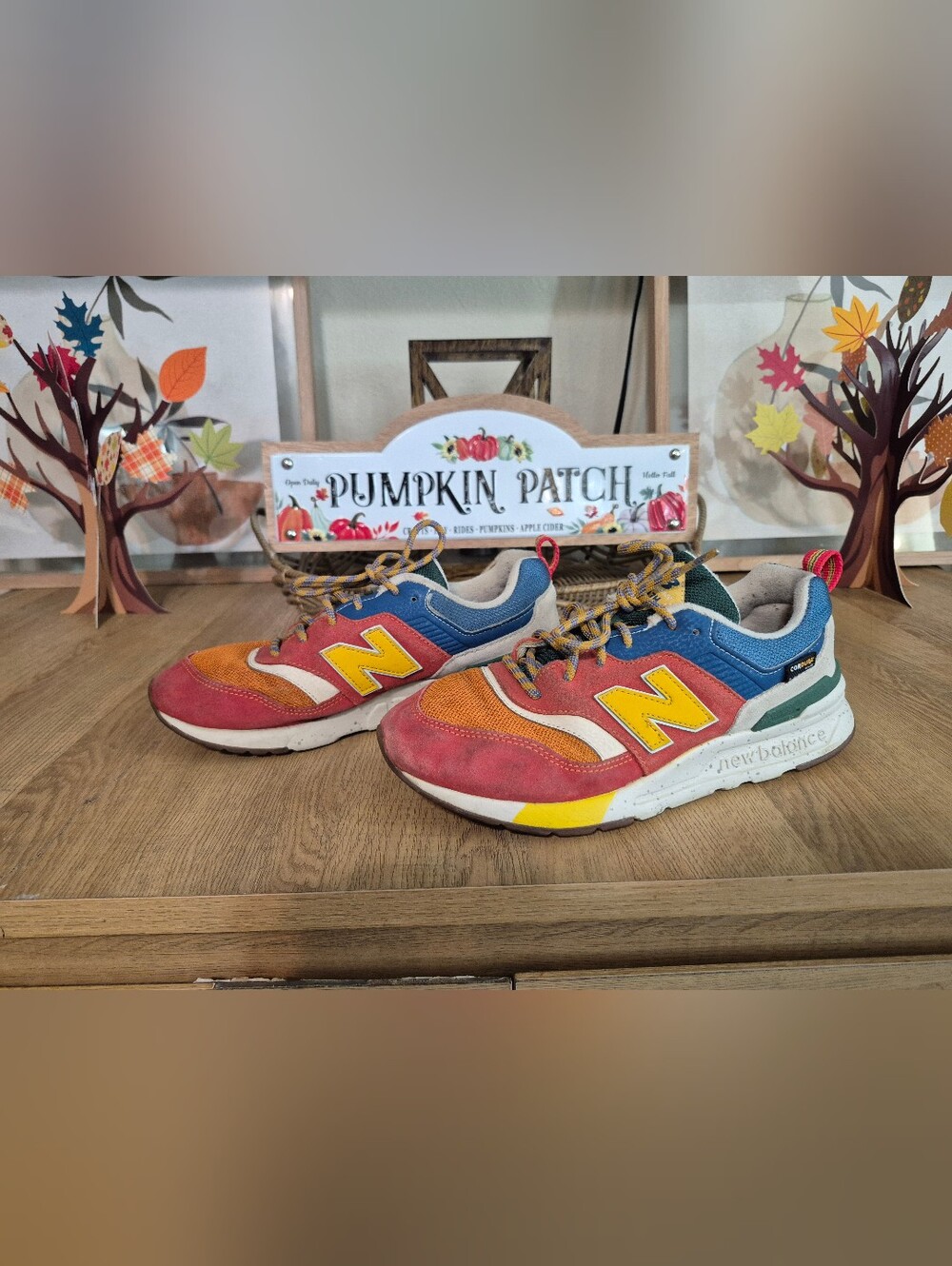 New Balance Kids Multicolor Athletic Sneakers - Red/Yellow/Blue